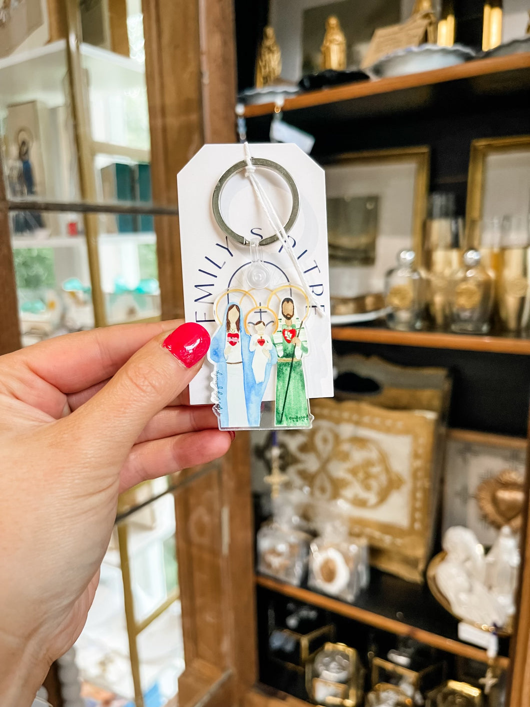 Holy Family 2 Keychain-Emily S. Pitre