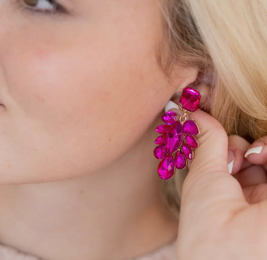 Pink showstopper earrings - EFN