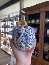 Load image into Gallery viewer, Dark blue and white pumpkins- Grace and Mercy Co
