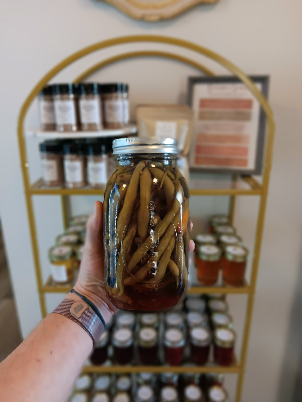 Pickled green beans - Breauxduce Gardens