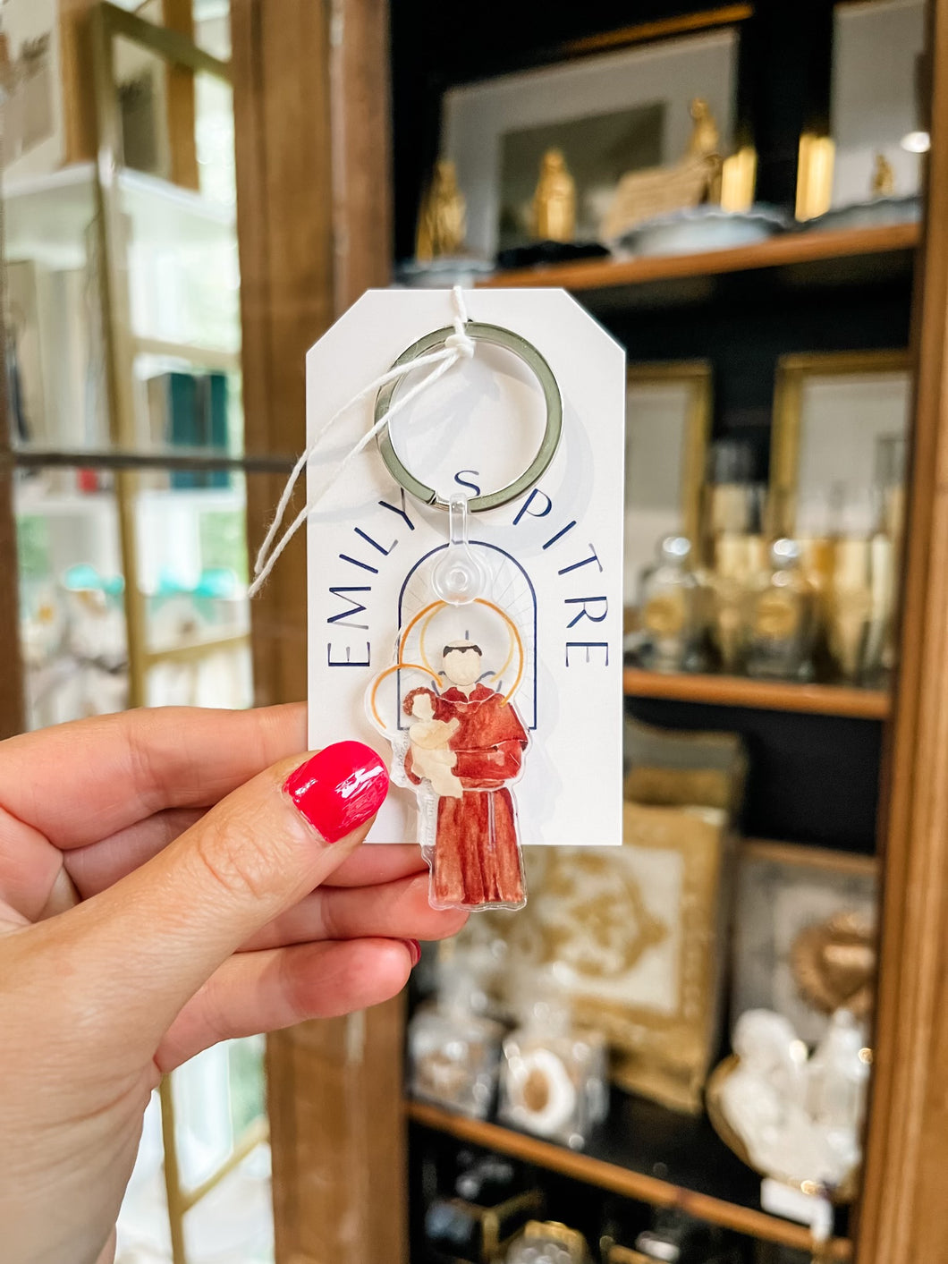 St. Anthony of Padua Keychain-Emily S. Pitre