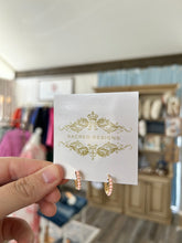 Load image into Gallery viewer, Small Beaded Hoop Earrings- Sacred Designs
