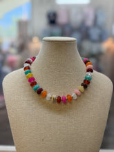 Load image into Gallery viewer, Large stone necklace  - The Gilded Mosquito by Lisa Leger
