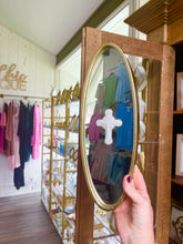 Load image into Gallery viewer, His Holy Cross oval mirror  - Mary Abraham Collective
