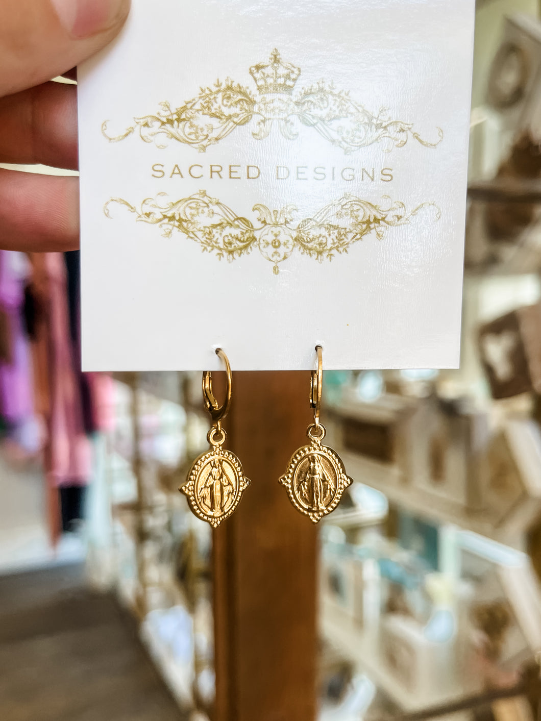 Mary drop earrings - Sacred Designs