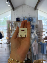 Load image into Gallery viewer, Navy earrings - The Gilded Mosquito by Lisa Leger
