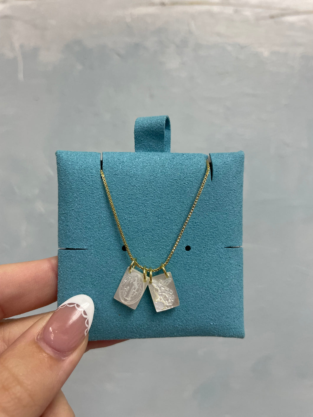 St. Benedict and St Michael duo Necklace - Sanctify by Jamie Hanks