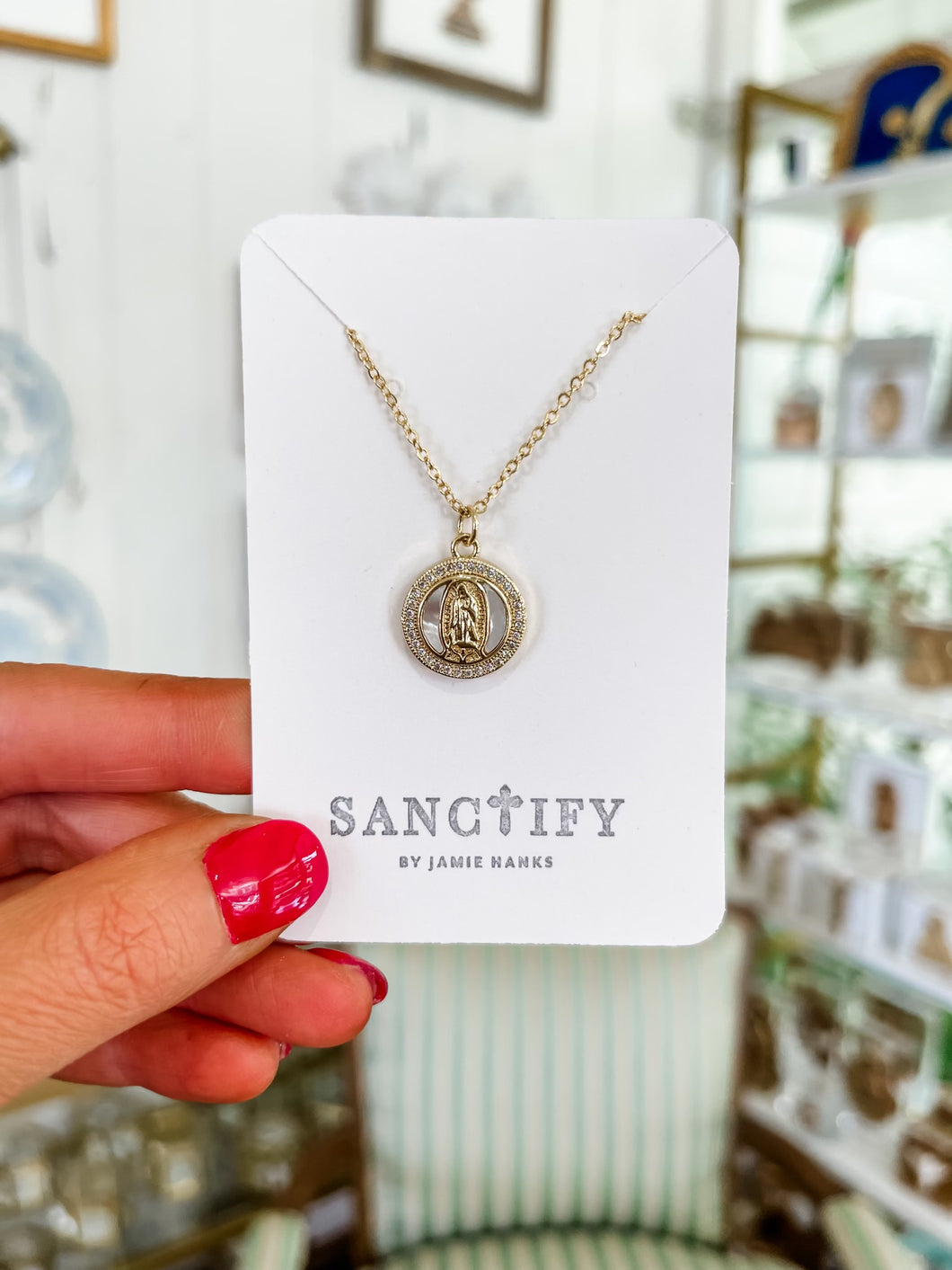 16-18” St. Mary Necklace- Sanctify by Jamie Hanks