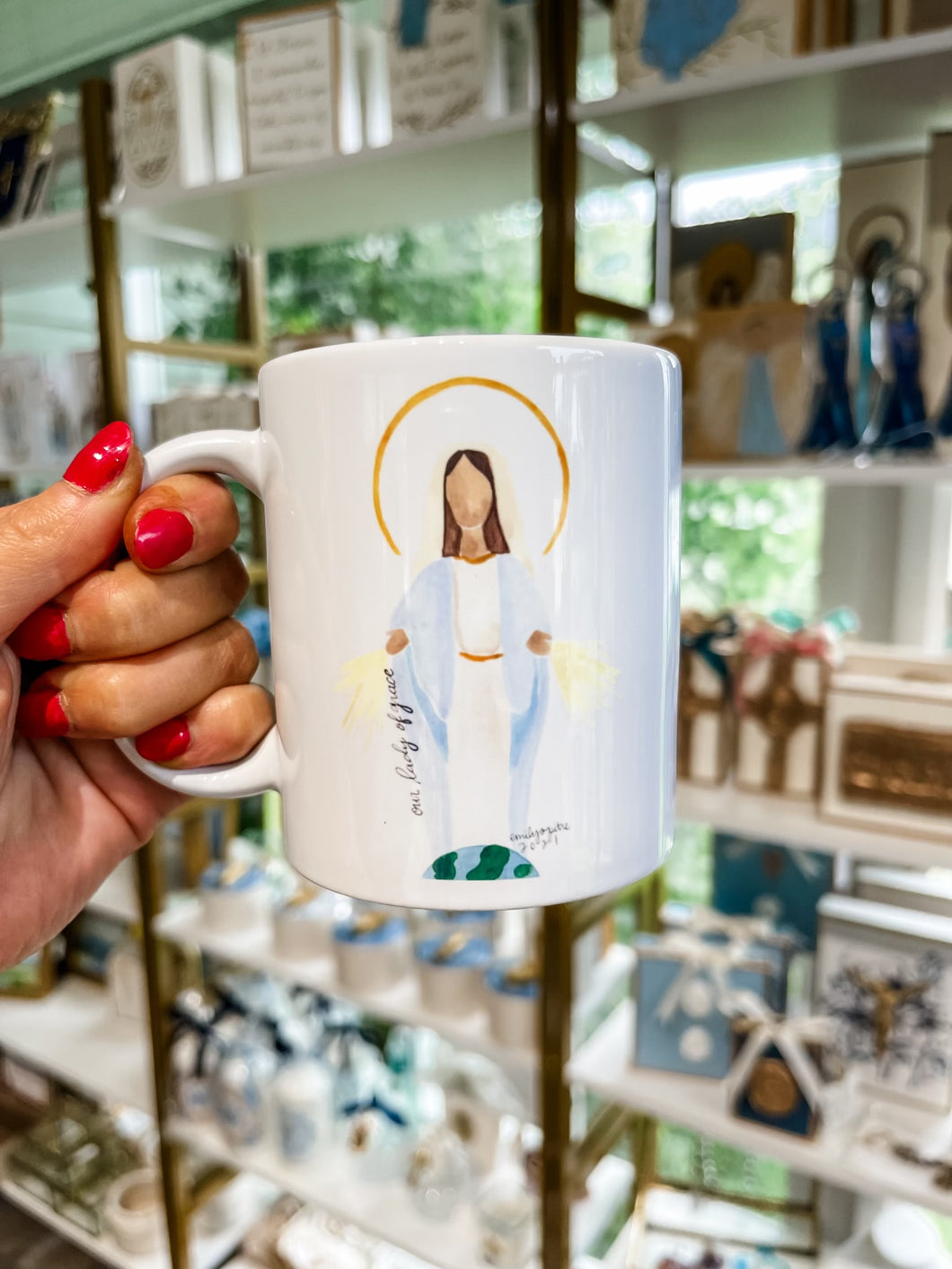 Our Lady of Grace Mug-Emily S. Pitre