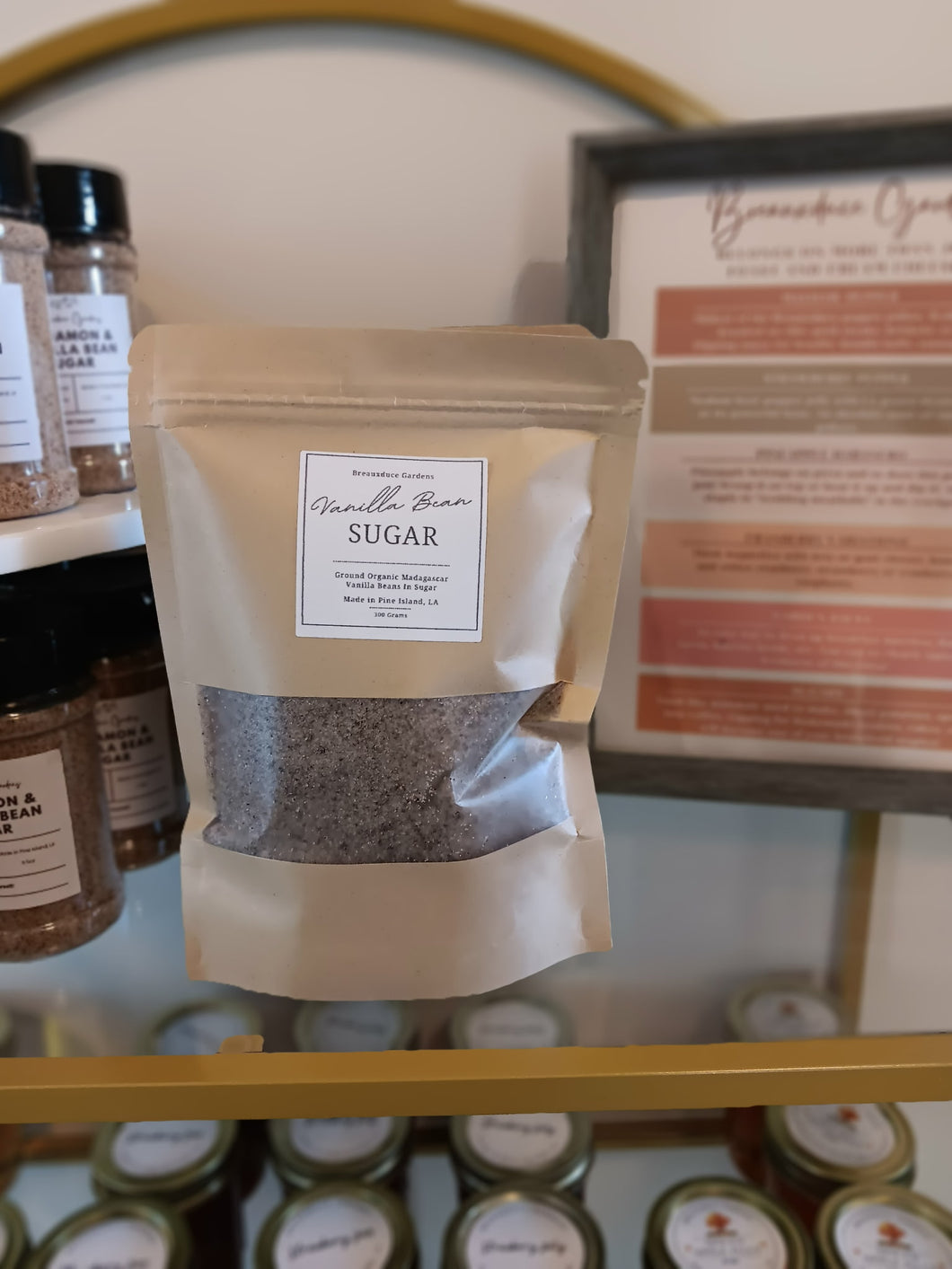 Vanilla Bean Sugar- Breauxduce Gardens