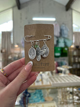 Load image into Gallery viewer, Assorted color gemstone blessing pins- Sanctify by Jamie Hanks
