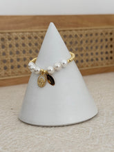 Load image into Gallery viewer, St. Benedict pearl bracelet- Sanctify by Jamie Hanks
