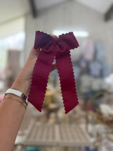 Load image into Gallery viewer, Scalloped ribbon Bows- Toupelo Crafts

