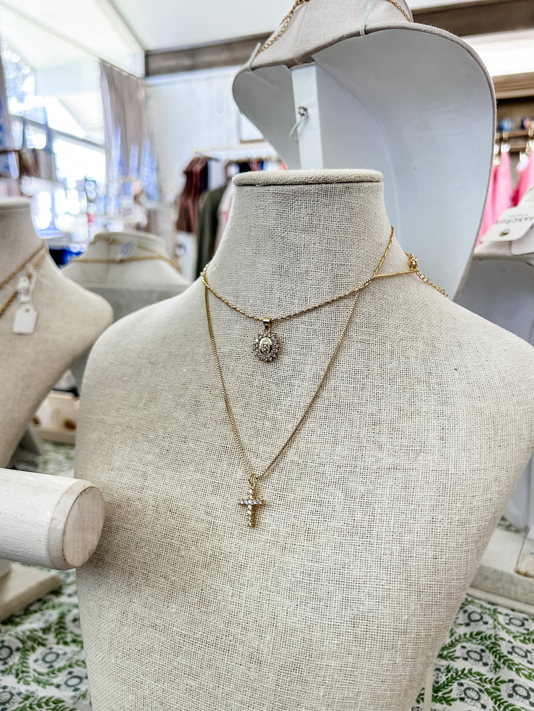 Gold Cross & Mary Duo- Sanctify By Jamie Hanks