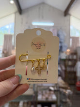 Load image into Gallery viewer, Gold Filled Charm Pin- Megan Benoit’s Closet
