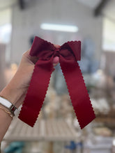 Load image into Gallery viewer, Scalloped ribbon Bows- Toupelo Crafts
