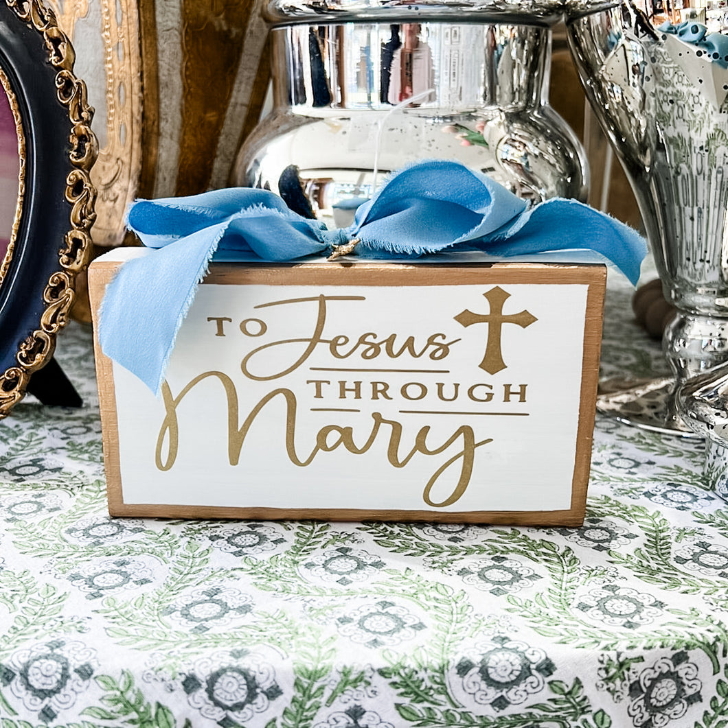 To Jesus Through Mary-Christina Yeager Designs
