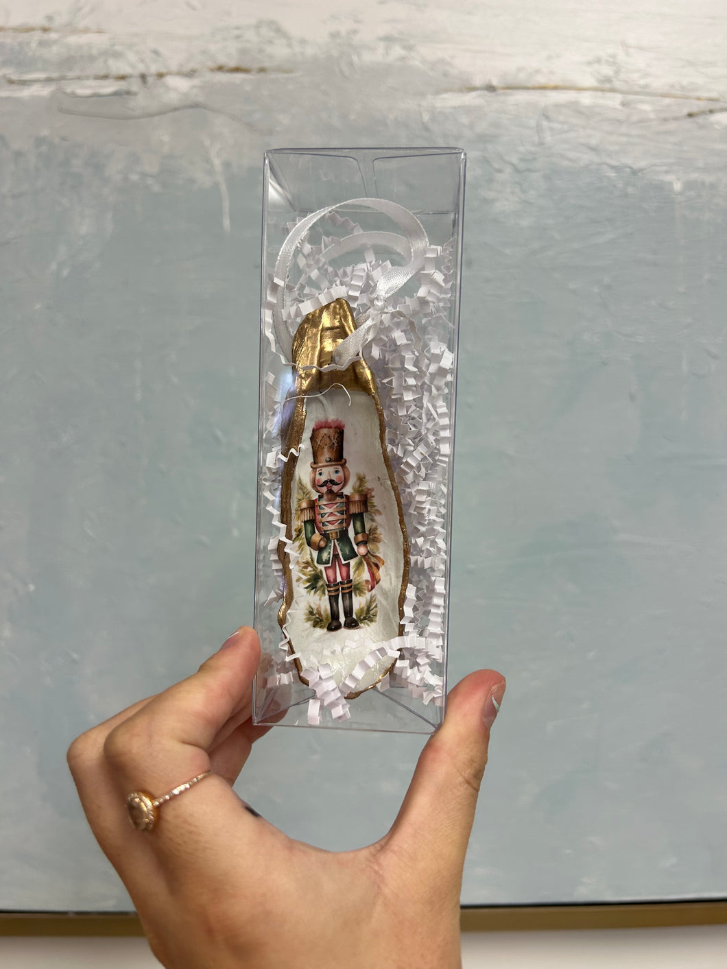 Big Assorted Nutcracker oyster ornament- Sacred Designs