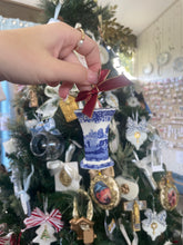 Load image into Gallery viewer, Blue and White Ginger Jar Ornaments - Belle Reve Designs by Megan Gatte
