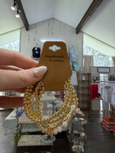 Load image into Gallery viewer, Gold Ball and Pearl Bracelet Sets - The Gilded Mosquito by Lisa Leger
