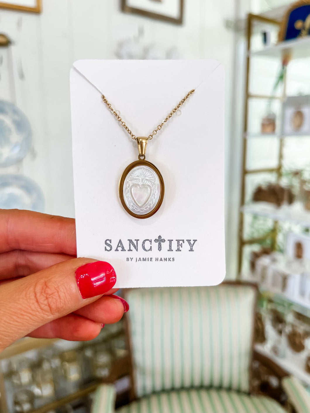 Heart of Jesus Necklace- Sanctify by Jamie Hanks