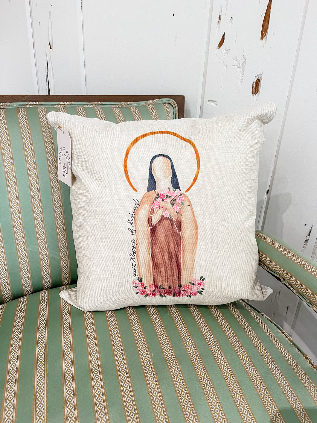 St. Therese of Lisieux Pillow-Emily S. Pitre