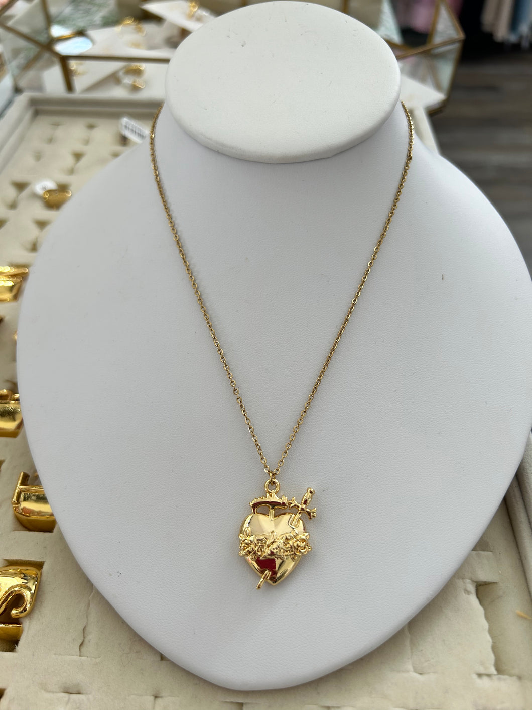 Immaculate heart of Mary Necklace- Sacred Designs