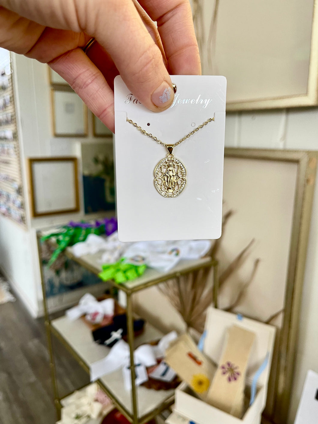 Mary Necklace- The Gilded Mosquito by Lisa Leger