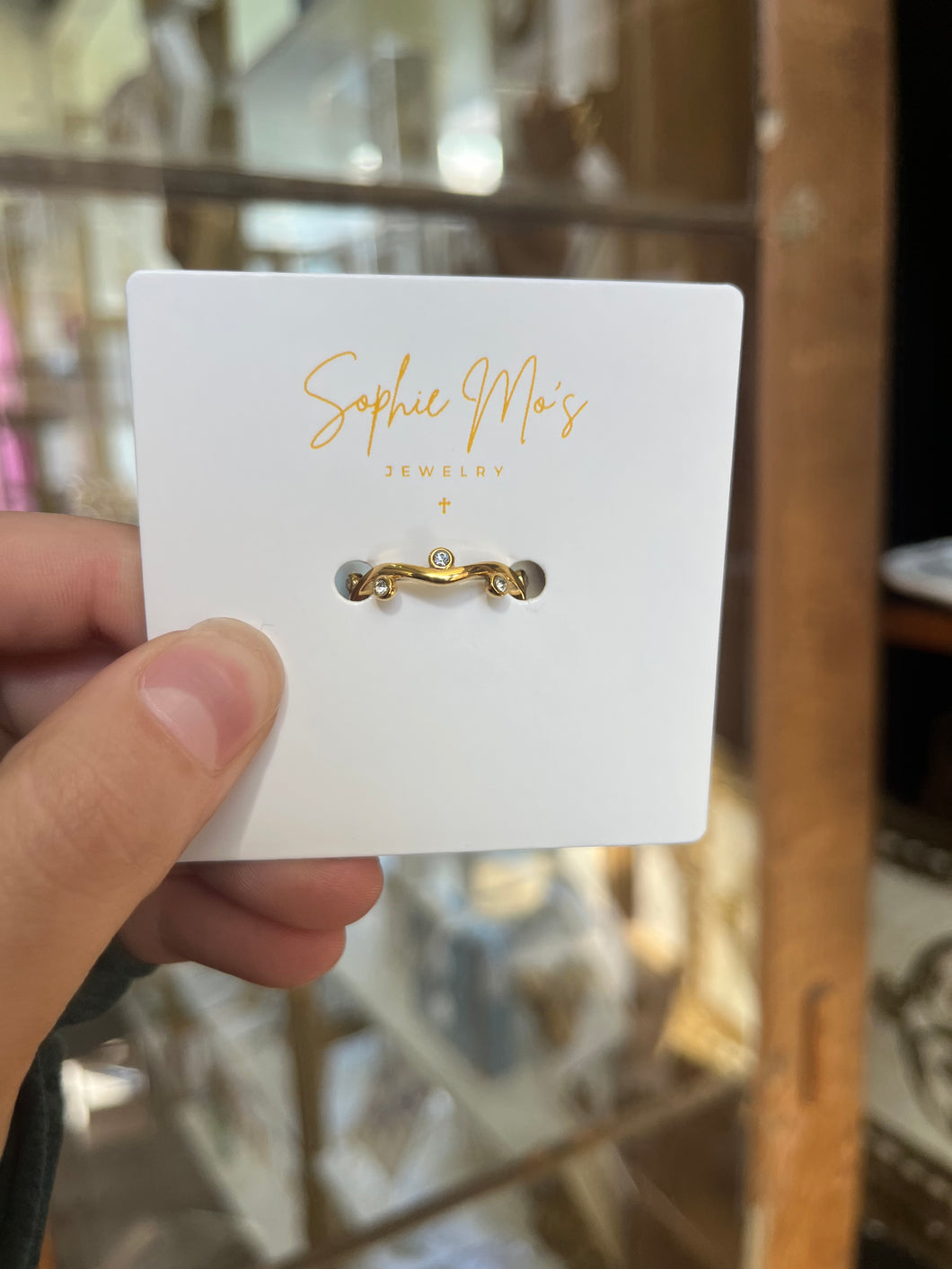 Pearl and Zirconia Ring- Sophie Mo’s