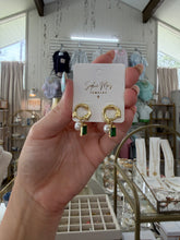 Load image into Gallery viewer, Pearl + crystal dangle studs  - Sophie Mo’s jewelry
