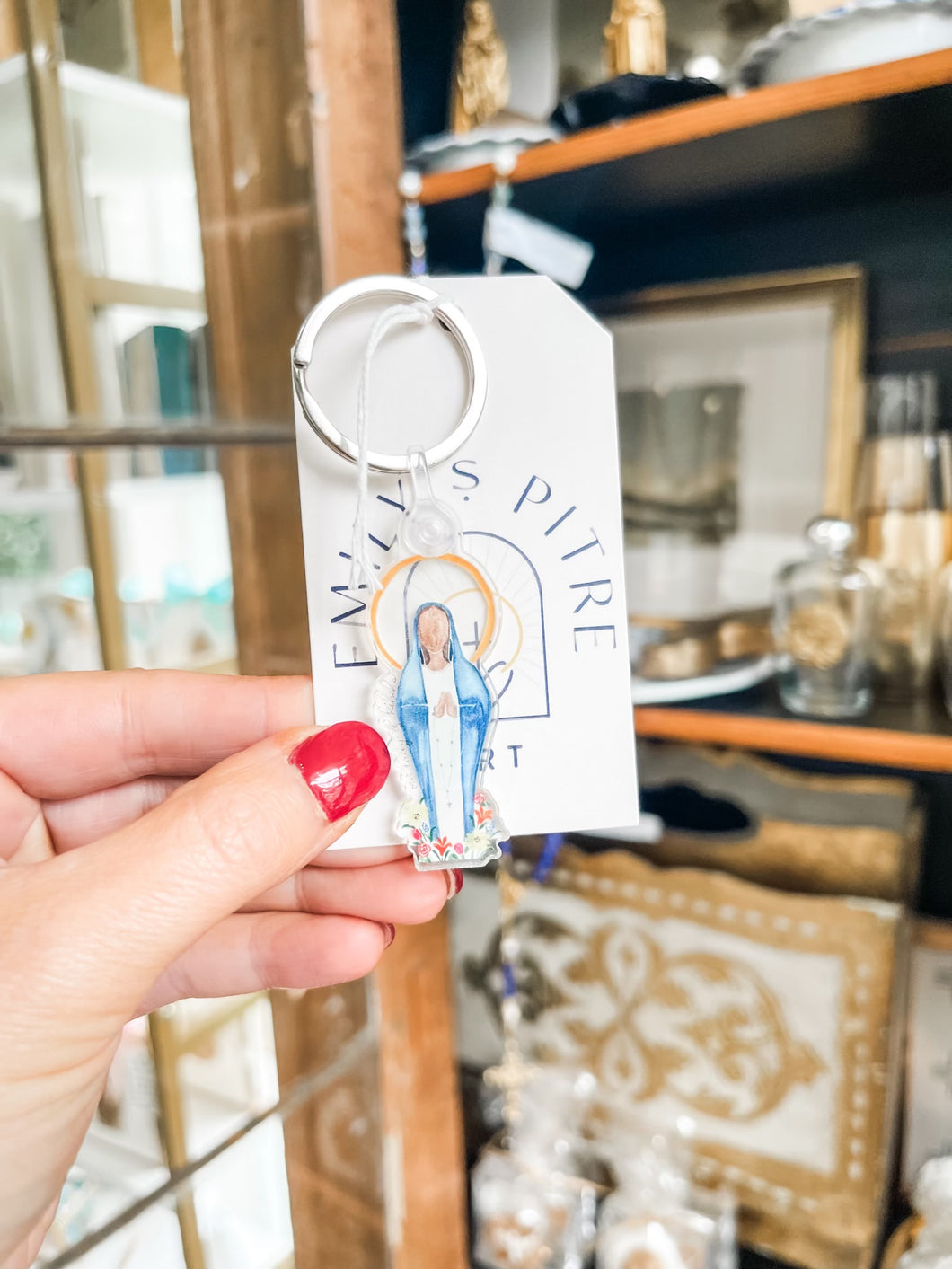 Our Lady of Kibeho Keychain-Emily S. Pitre