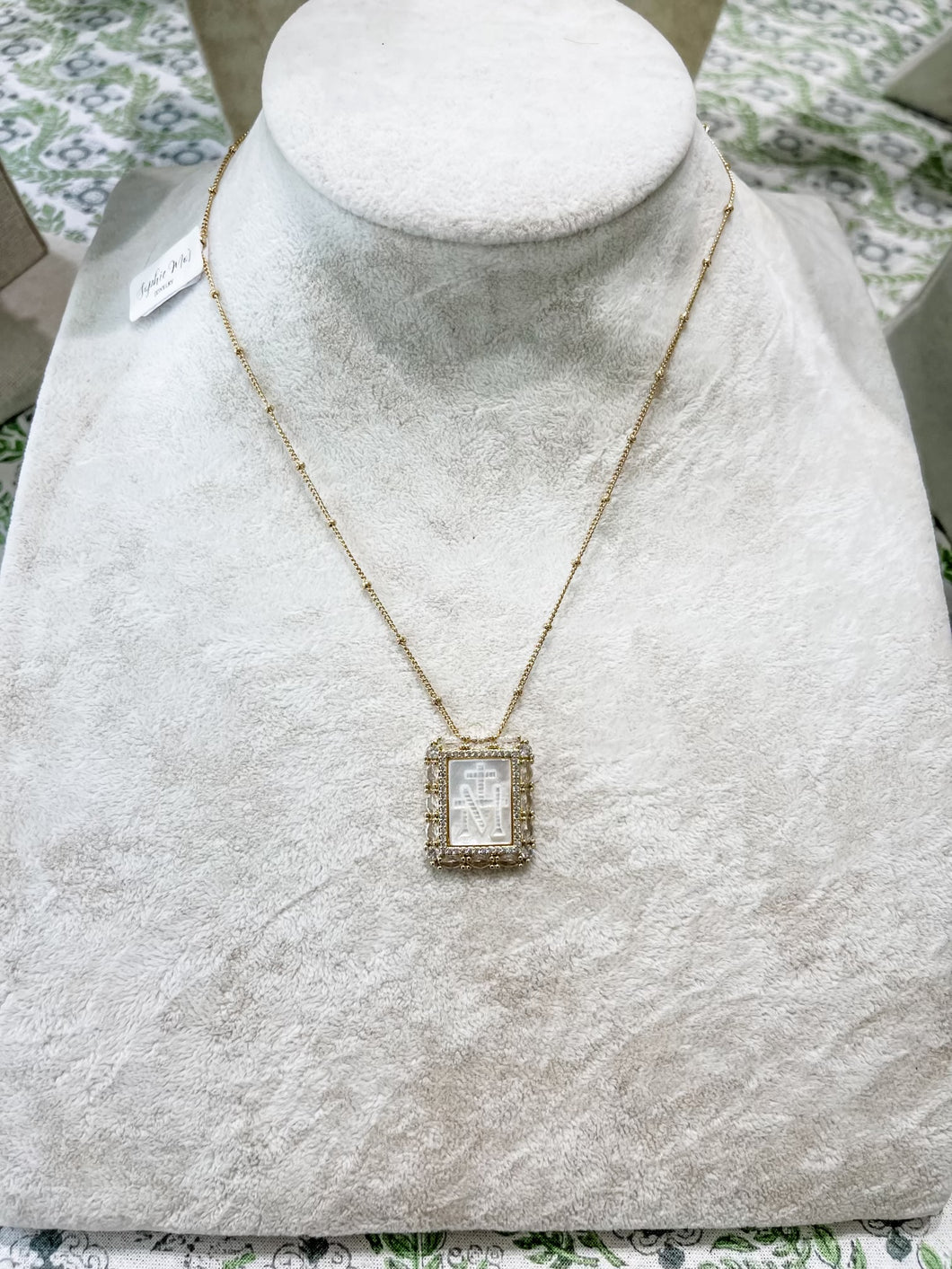 Square Cut Religious Necklace - Sophie Mo’s