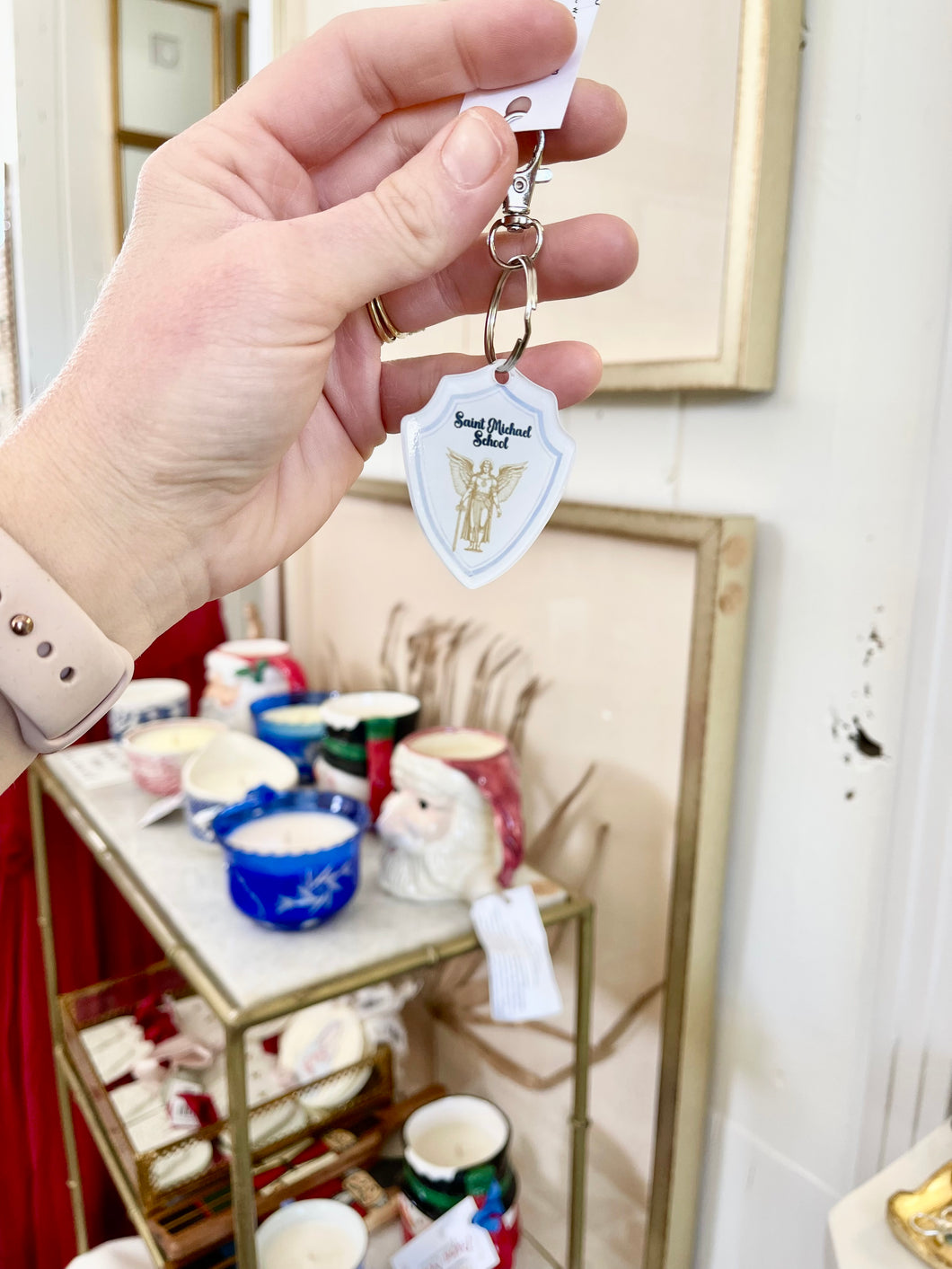 St. michael keychain - Engrained