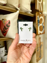 Load image into Gallery viewer, Cross earrings- Sanctify by Jamie Hanks
