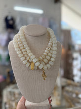 Load image into Gallery viewer, Large White Stone Necklace - The Gilded Mosquito by Lisa Leger
