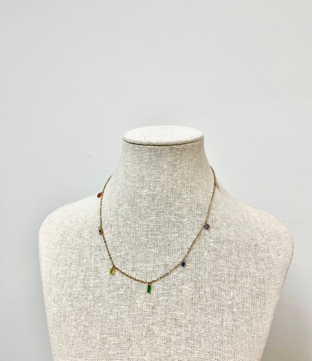 Multi gem Necklace- The Gilded Mosquito by Lisa Leger