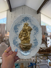 Load image into Gallery viewer, Oval Holy Water Holy Water Font Plate with Hanger - Sacred Designs
