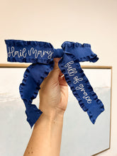 Load image into Gallery viewer, Hail Mary Ruffle Bows- Toupelo Crafts
