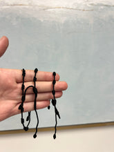 Load image into Gallery viewer, Black corded rosary bracelets- The Gilded Mosquito

