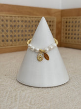 Load image into Gallery viewer, St. Benedict pearl bracelet- Sanctify by Jamie Hanks

