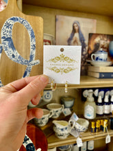 Load image into Gallery viewer, Small Pearl hoop earrings- Sacred Designs

