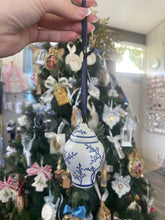 Load image into Gallery viewer, Blue and White Ginger Jar Ornaments - Belle Reve Designs by Megan Gatte
