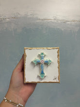Load image into Gallery viewer, Assorted resin cross canvas- By Bee Still Design
