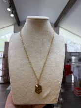 Load image into Gallery viewer, 18” Double Sided Lourdes necklace- The Gilded Mosquito by Lisa Leger
