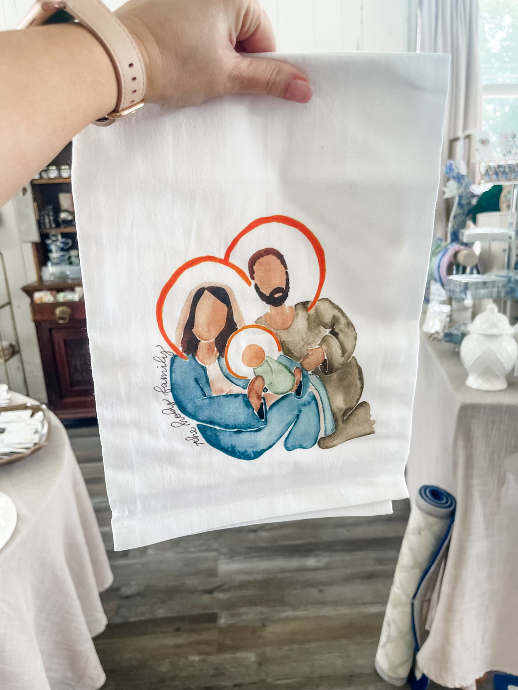 Holy Family Tea Towel-Emily S. Pitre