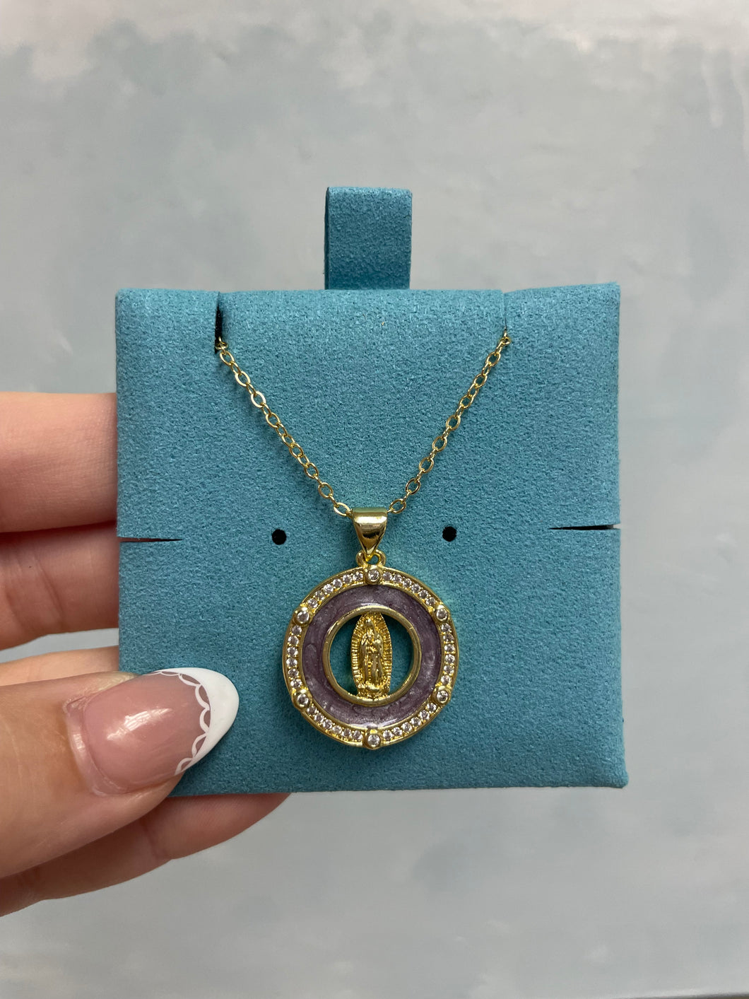 Gray Mary  Necklace - Sanctify by Jamie Hanks