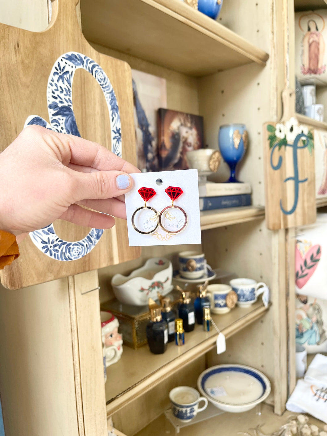 Ring Earrings- Engrained