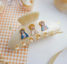 Load image into Gallery viewer, Blessed Mother Hair Clip  - Peony and June
