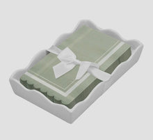 Load image into Gallery viewer, Ceramic Scallop Napkin Tray with Guest Towel - KOF
