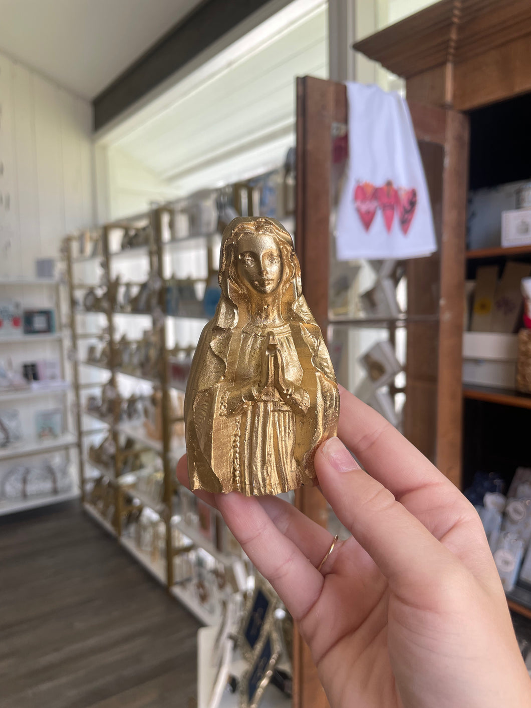 Mary prayer gold block - Sacred Designs